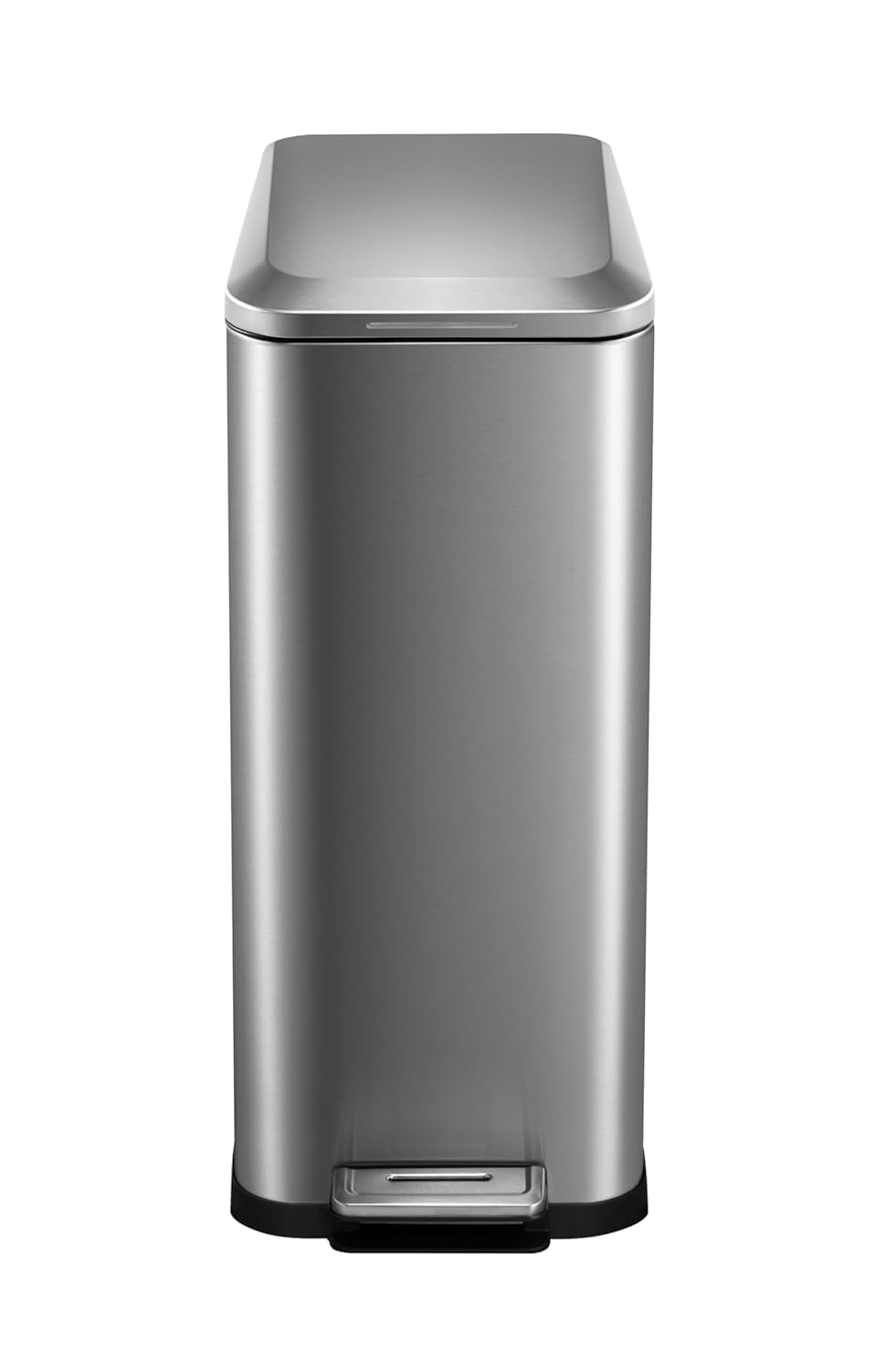 50L Slim Stainless Steel Step Trash Can with Soft-Close Lid Z70955