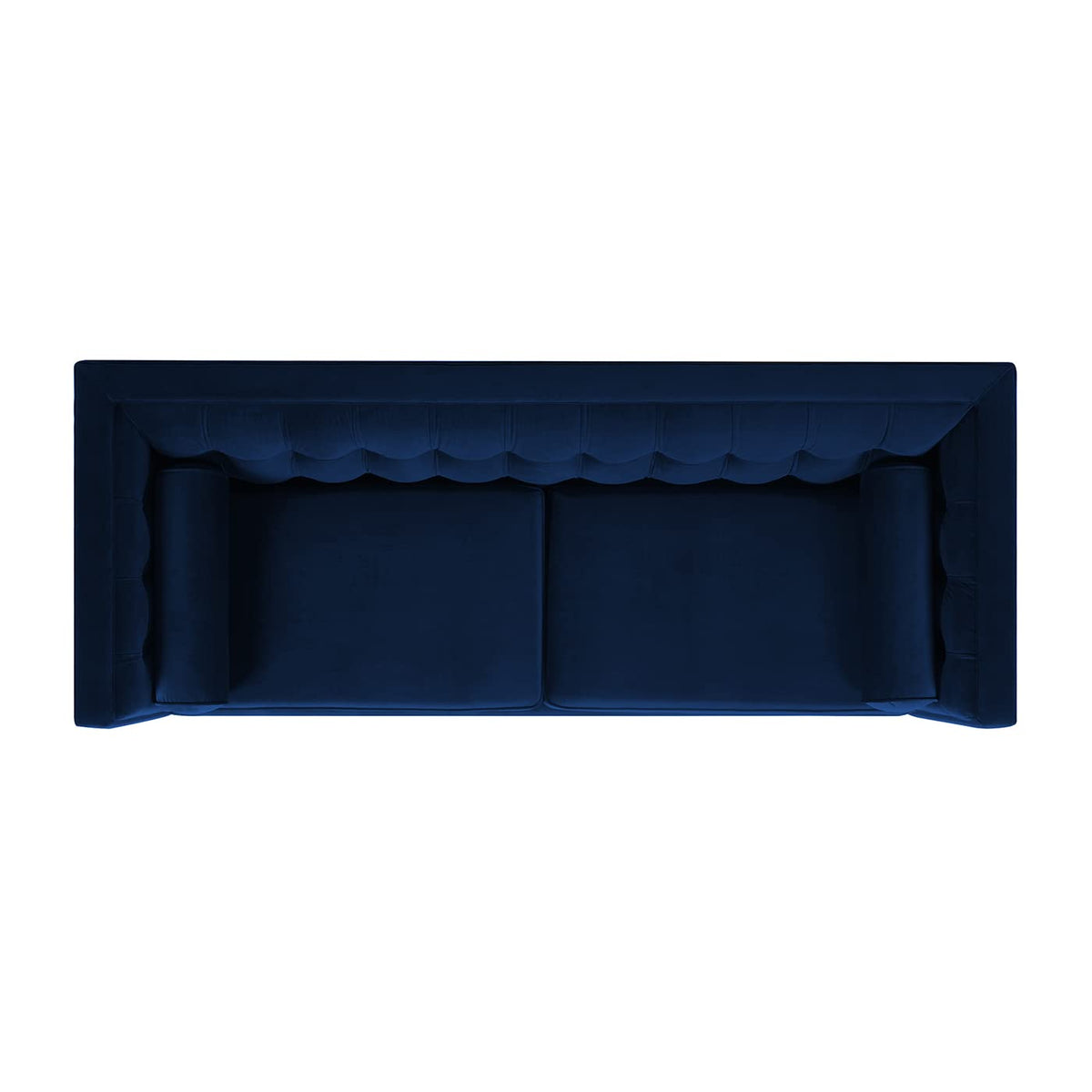 84" Navy Blue Velvet Tufted Sofa S900