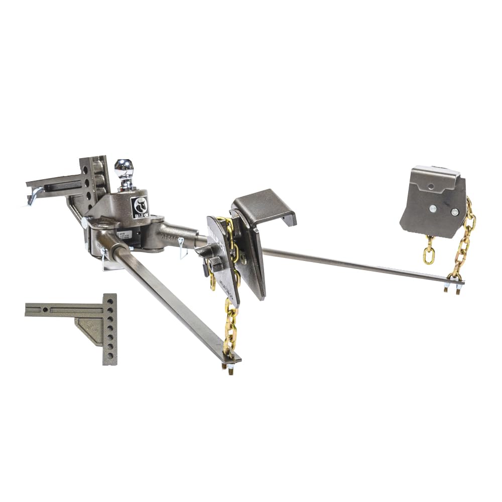 Weight Distributing Hitch with 7 Hole Shank, 1000lbs Tongue, 10000lbs Towing, 2″ Receiver I23753