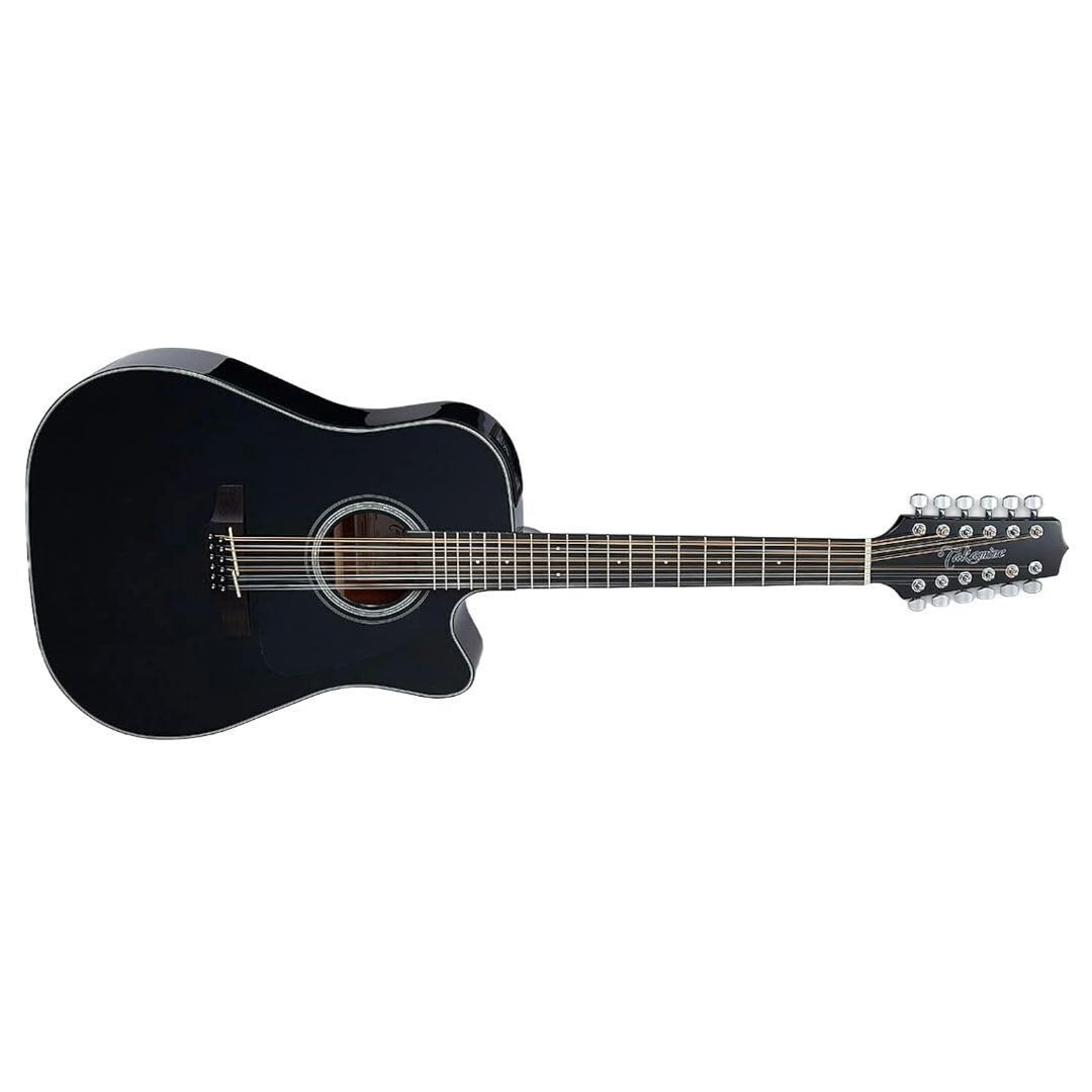 12-string Acoustic-electric Guitar Black U18288