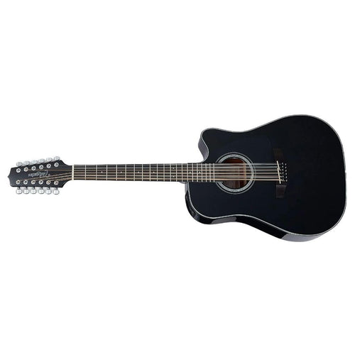 12-string Acoustic-electric Guitar Black U18288