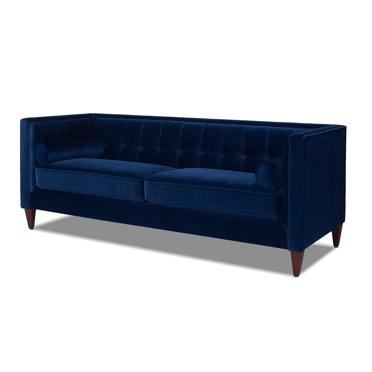 84" Navy Blue Velvet Tufted Sofa S900