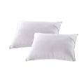 White Down Alternative Bed Pillow King Size Set of Two S9150