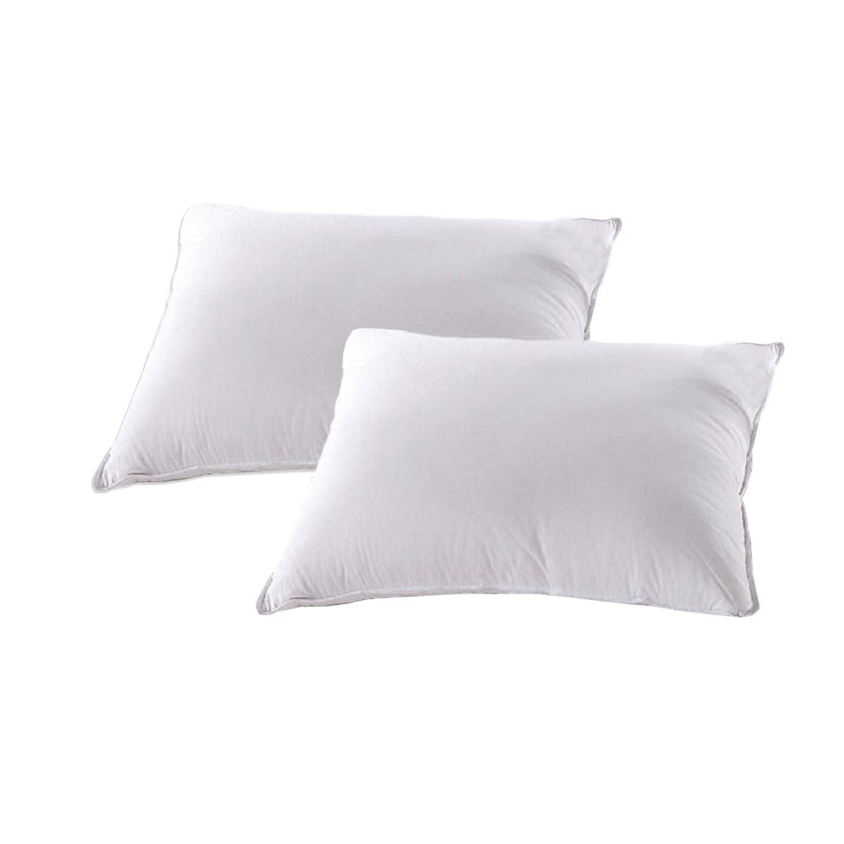 White Down Alternative Bed Pillow King Size Set of Two S9150