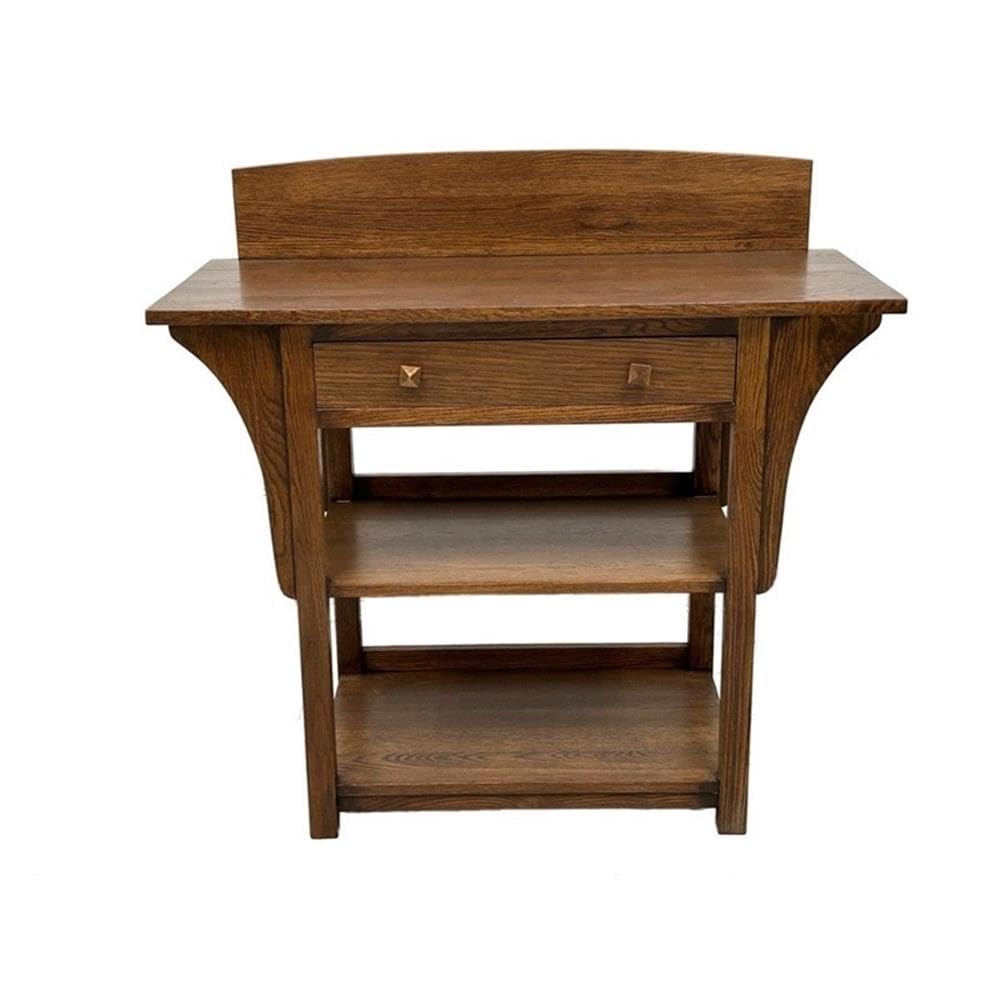 White Oak 2 Drawer Sideboard Console Table E441