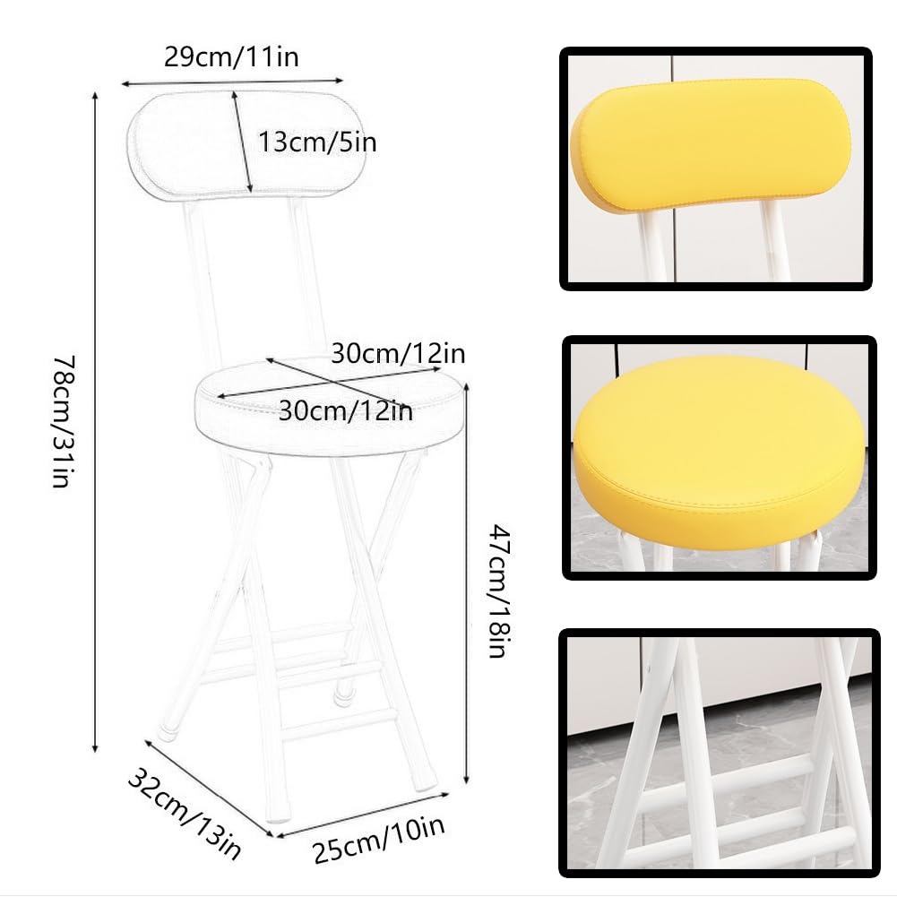 Black 18 inch Folding Stool G6757