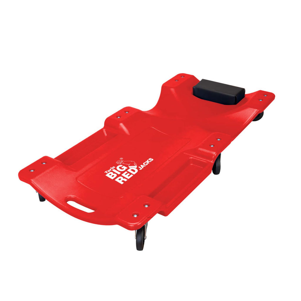 Rolling Garage Creeper with Padded Headrest and 6 Casters O17381