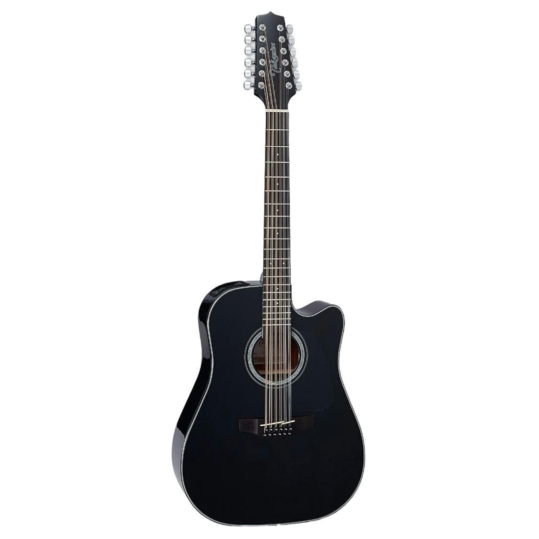 12-string Acoustic-electric Guitar Black U18288