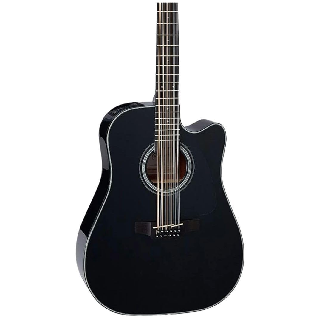 12-string Acoustic-electric Guitar Black U18288