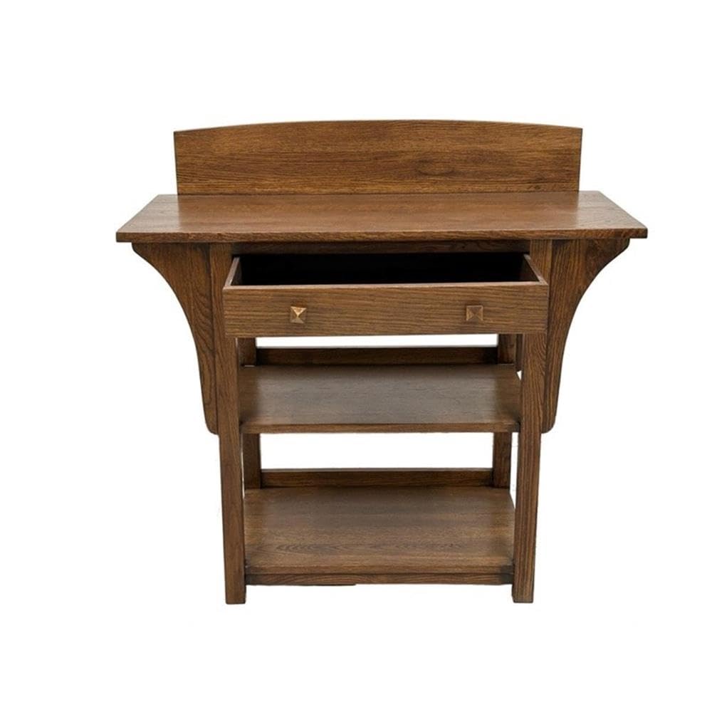 White Oak 2 Drawer Sideboard Console Table E441