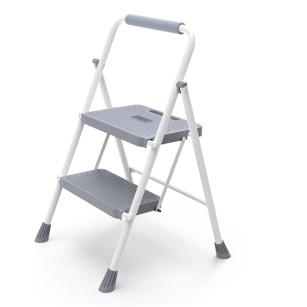 2 Step Ladder 330lbs Capacity Folding Sturdy Step Stool B473519