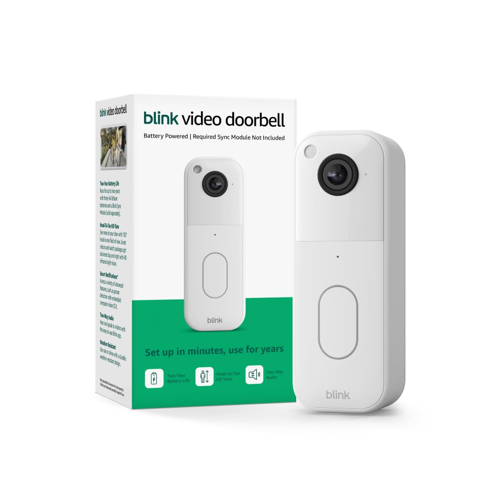 White Video Doorbell M14917