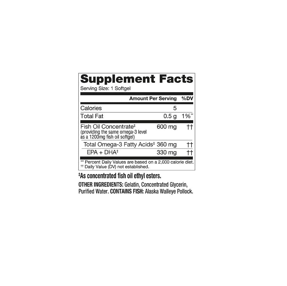 Fish Oil 1200 mg Softgels R381
