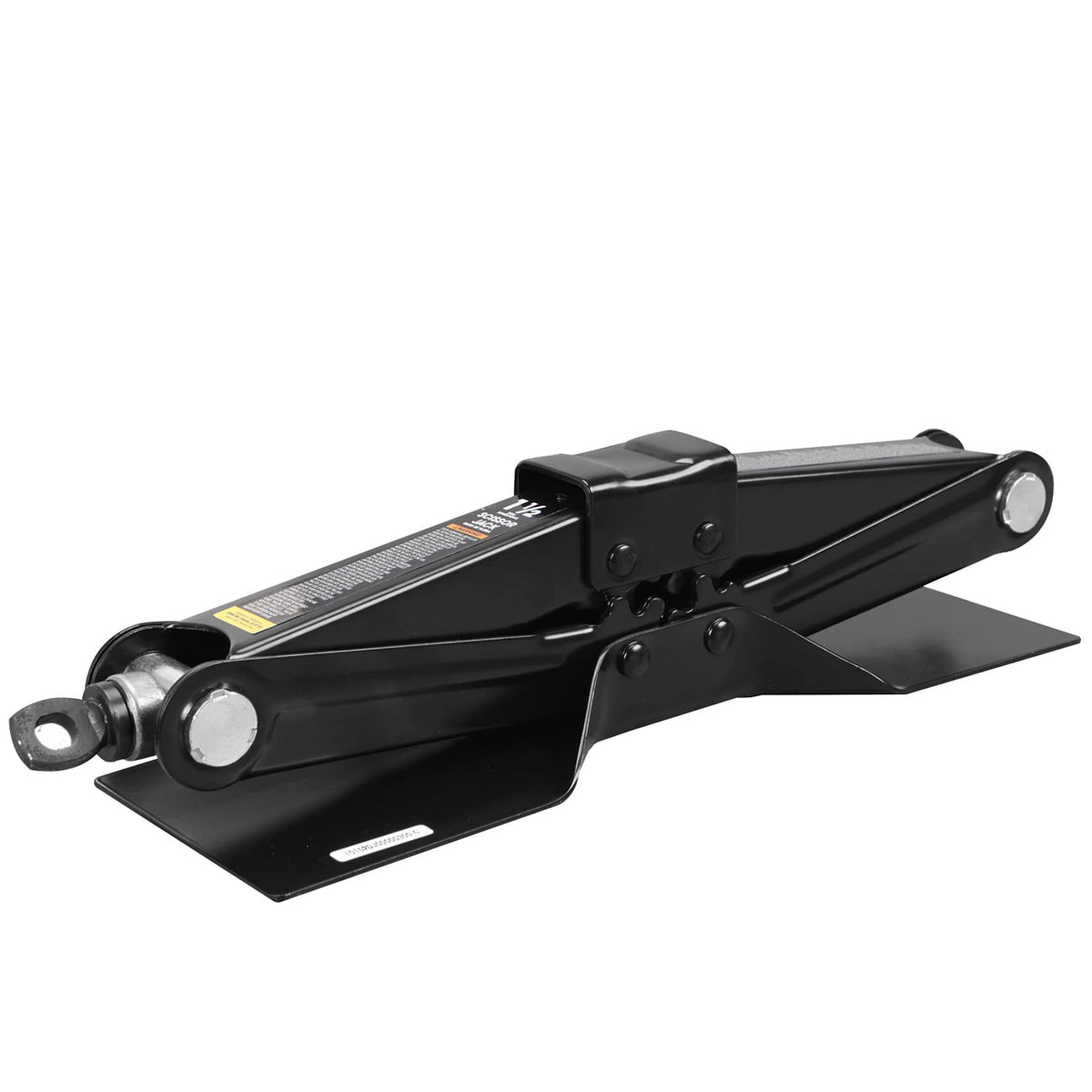 Steel Scissor Lift Jack Car Kit, 1.5 Ton Capacity, Black C5571