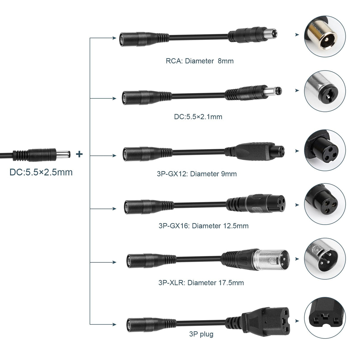 42V 2A Electric Scooter Charger with 7 Plugs P789