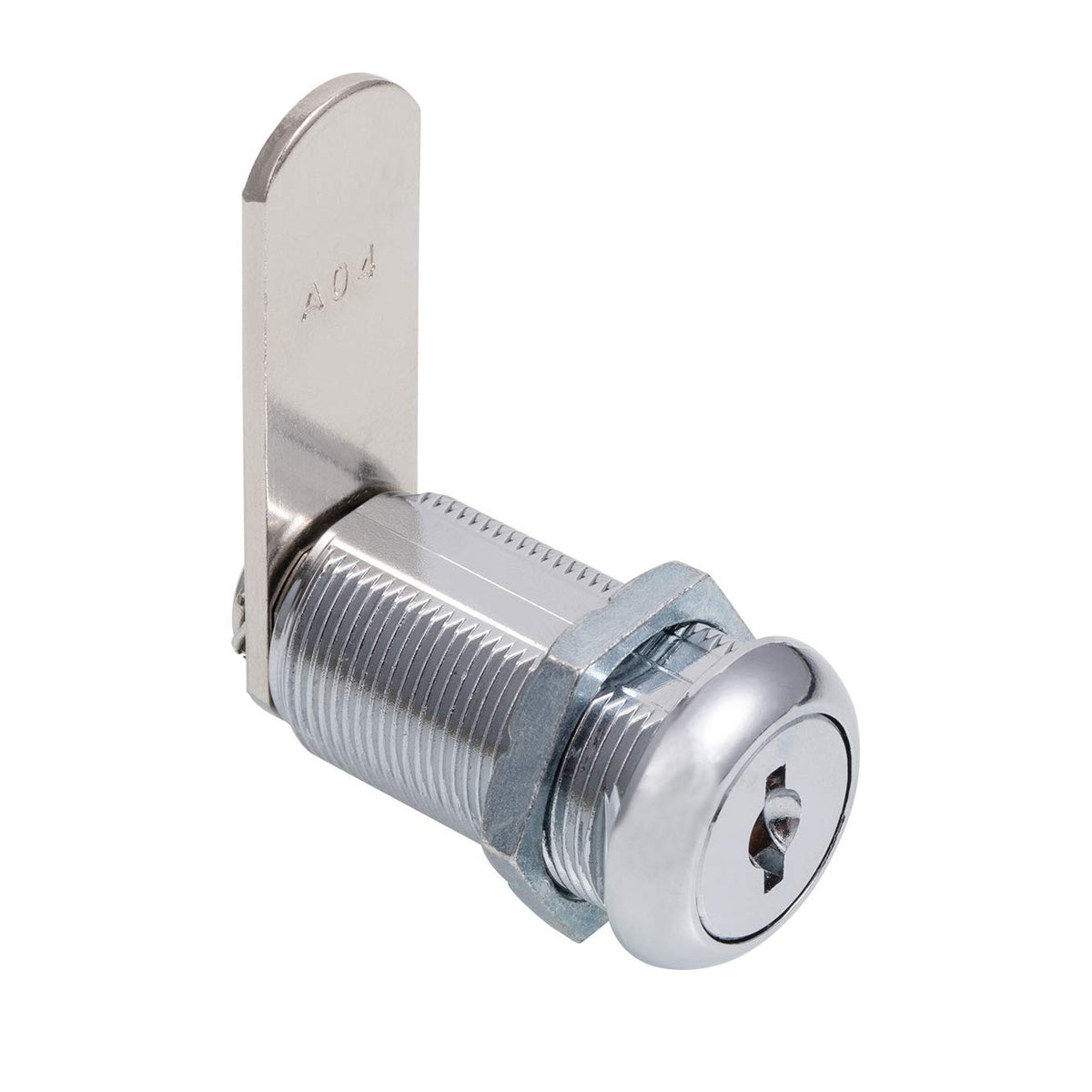 Keyed Alike 1-1/8” Cylinder Cam Locks Chrome Finish with 3 Cams and 2 Keys Z4623