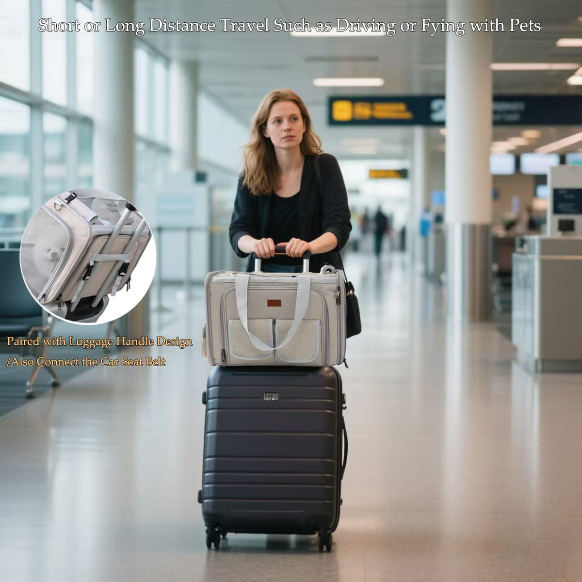 Expandable Airline Approved Cat Carrier Bag K306369