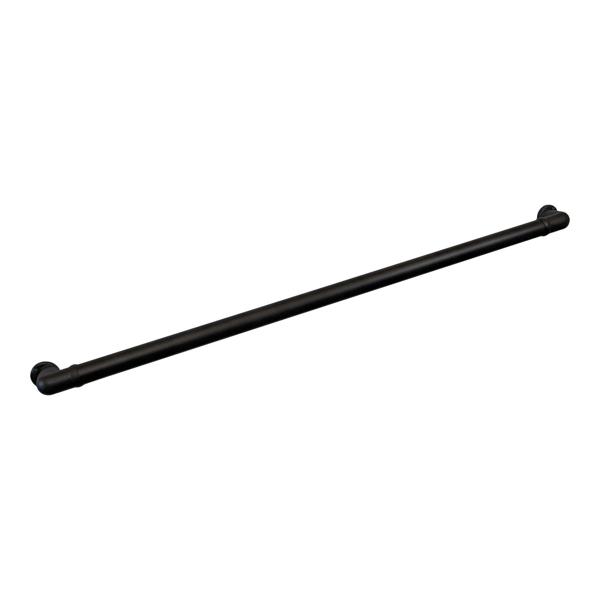 6' Texture Black Handrail Section with Returns R1767
