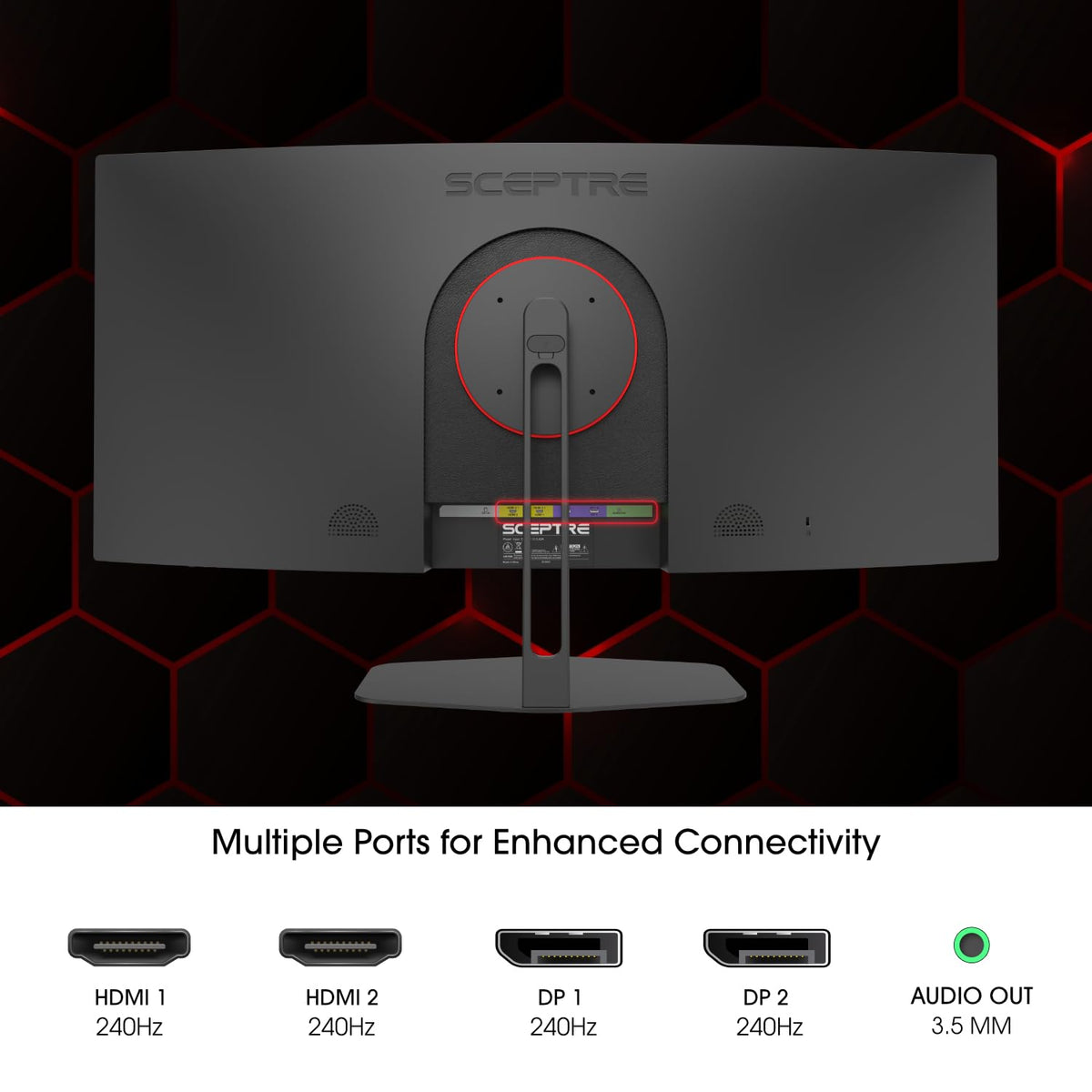 Curved 34-inch Gaming Monitor 3440 x 1440 240Hz P82855
