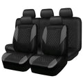 Gray Quilting Leather Full Set Car Seat Covers L25163