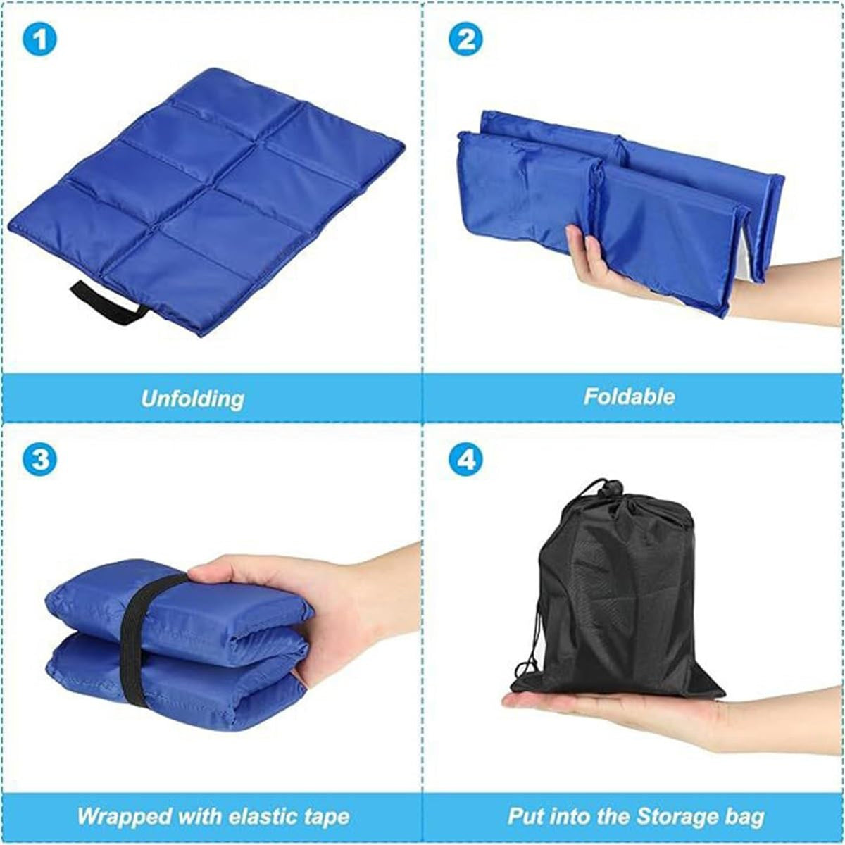 Foldable Waterproof Oxford Camping Seat Cushion W6190