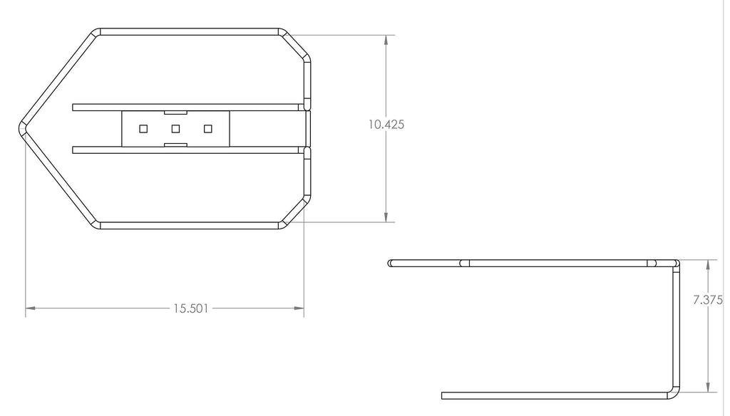 5 Gallon Gas Can Holder Mounting Bracket Kit with Support Straps W7985