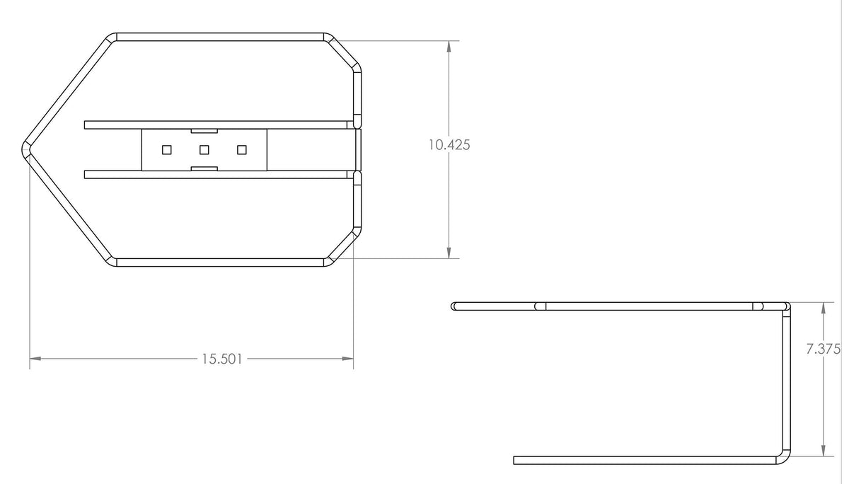 5 Gallon Gas Can Holder Mounting Bracket Kit with Support Straps W7985