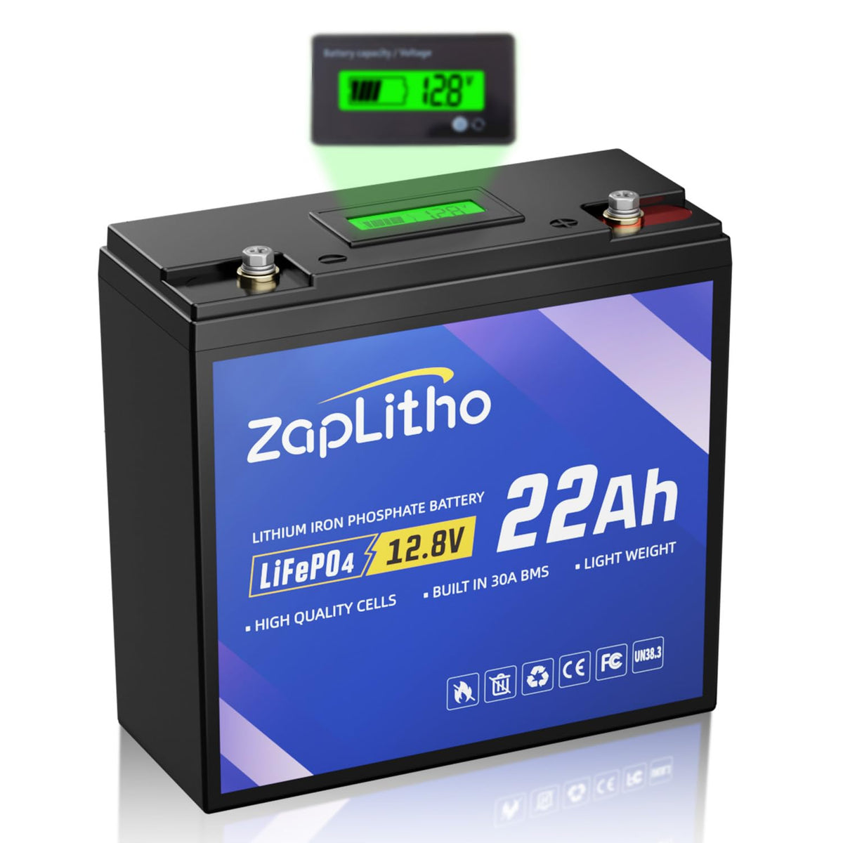 12V 22Ah LiFePO4 Lithium Battery G376225