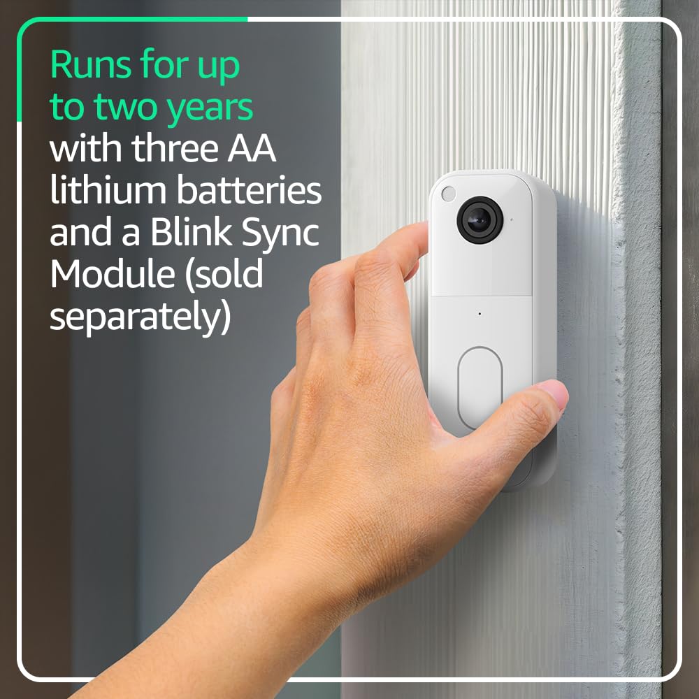 White Video Doorbell M14917