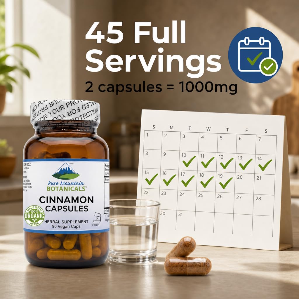 Cinnamon Capsules 1000mg 90 Capsules G10081