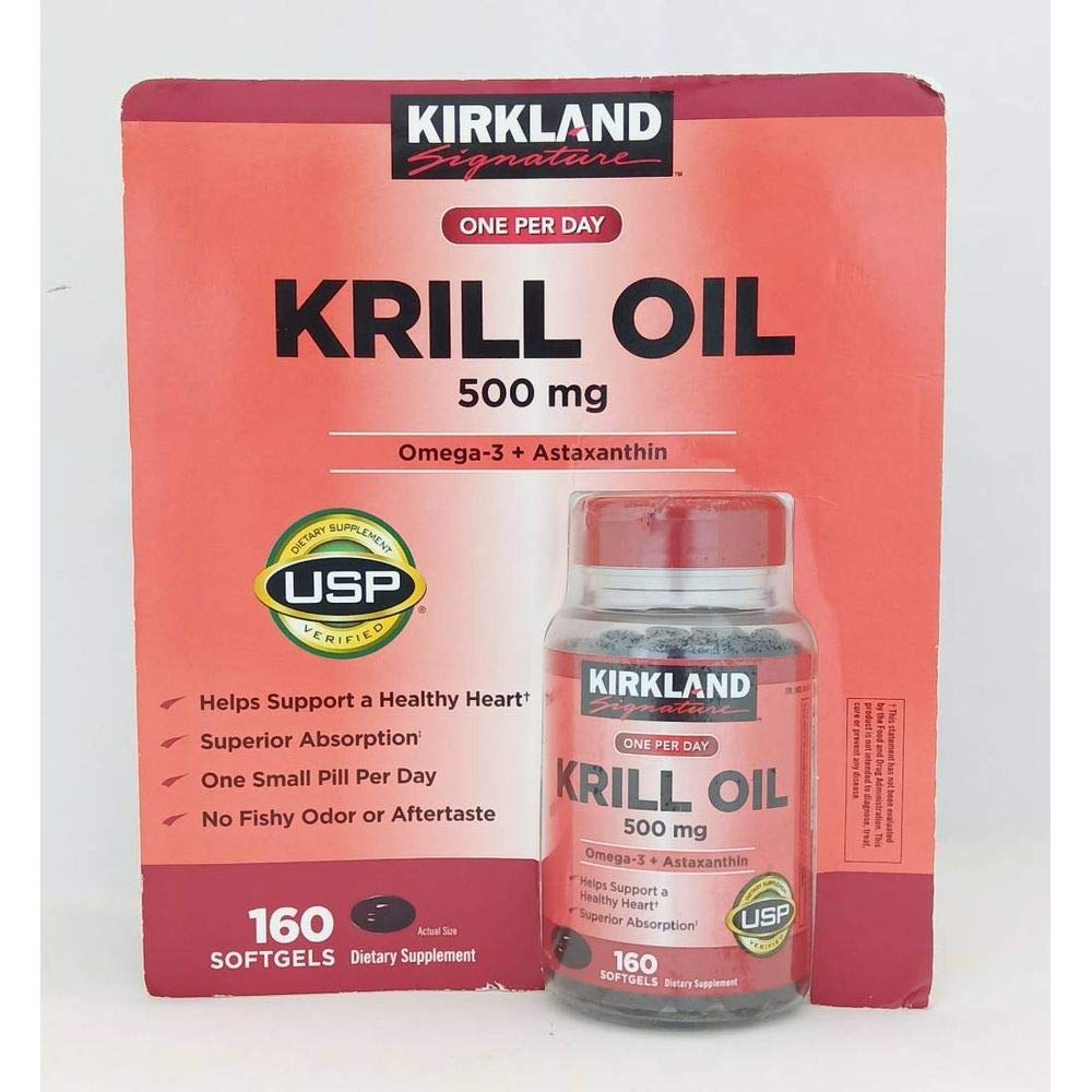 Krill Oil 500 Milligram 160 Softgels A600