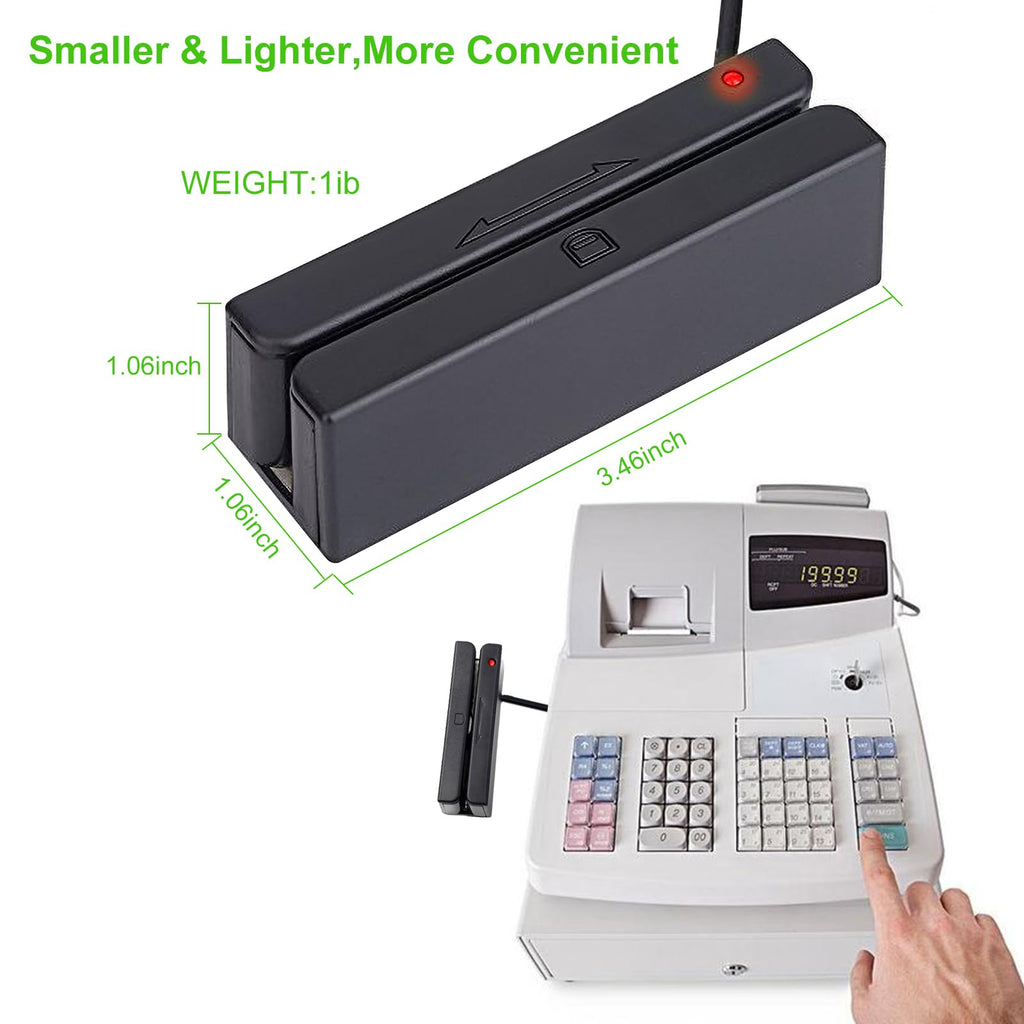 USB Magnetic Stripe 3-Track POS Credit Card Reader C54821