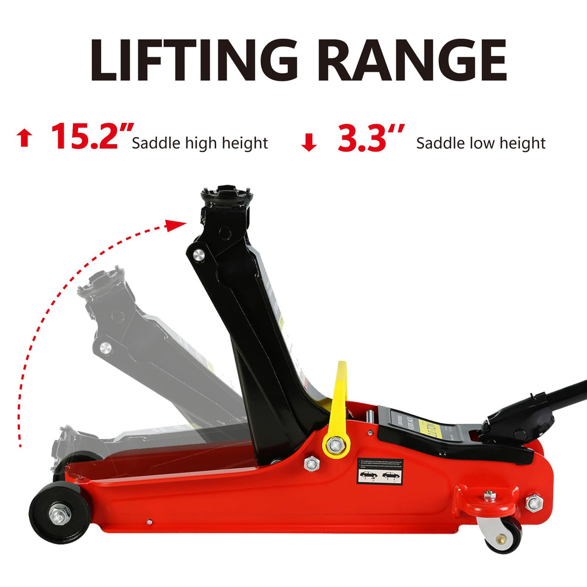 2 Ton Low Profile Heavy Duty Steel Floor Jack A366729
