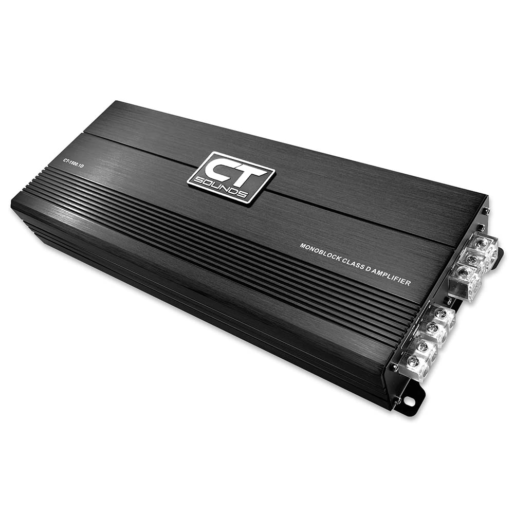 Compact Class D Monoblock Car Audio Amplifier, 1500 Watts RMS Y1110