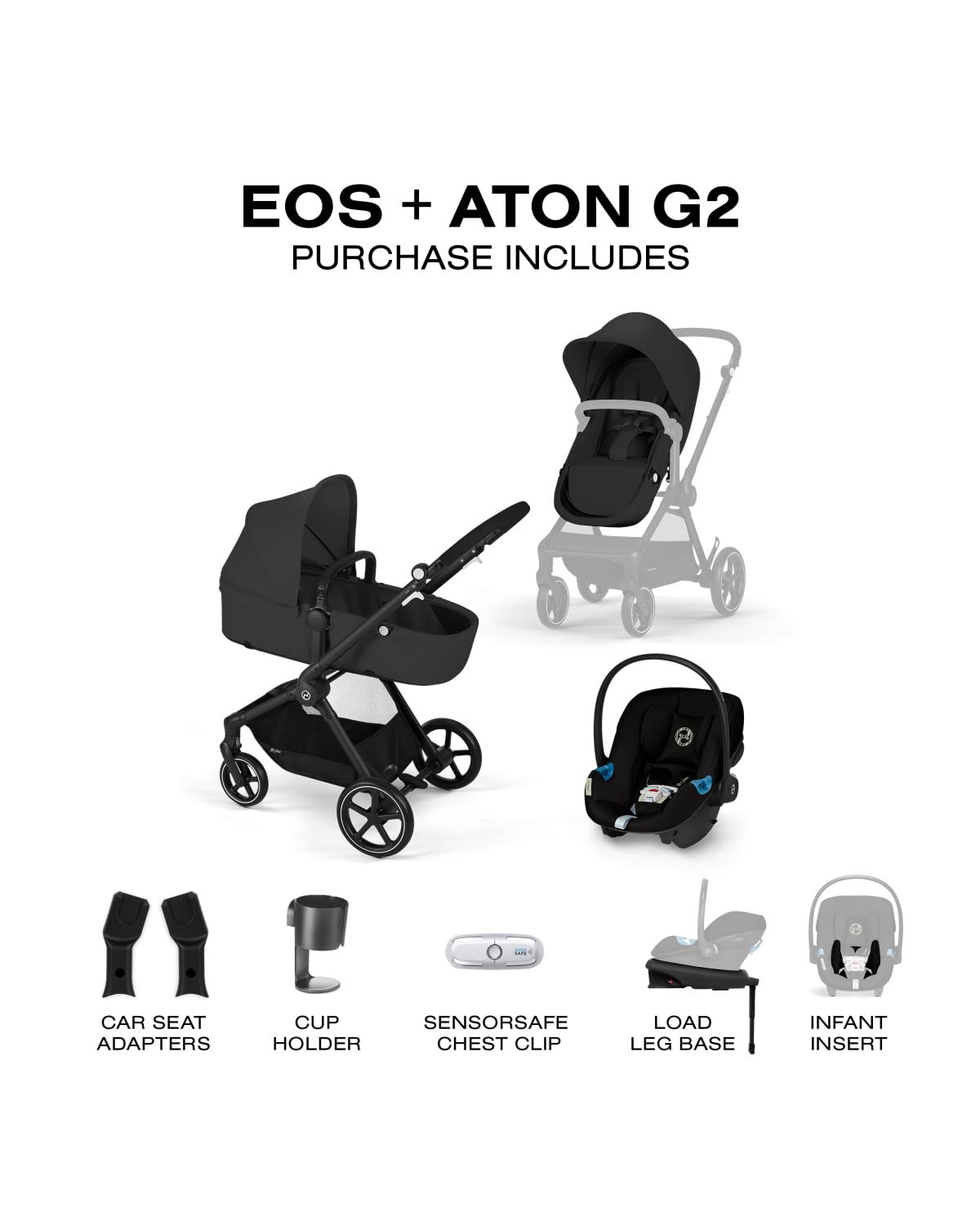 2-in-1 Baby Stroller and Car Seat Combo M58776