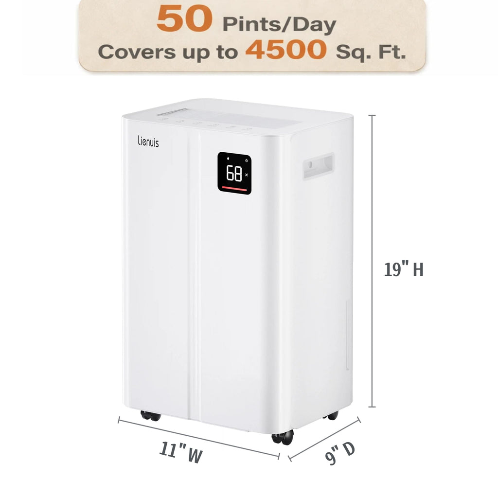 50 Pint Dehumidifier with Continuous Drain E698604