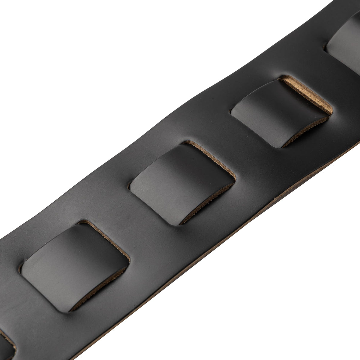 Black Leather Guitar Strap with Foam Padding H947913