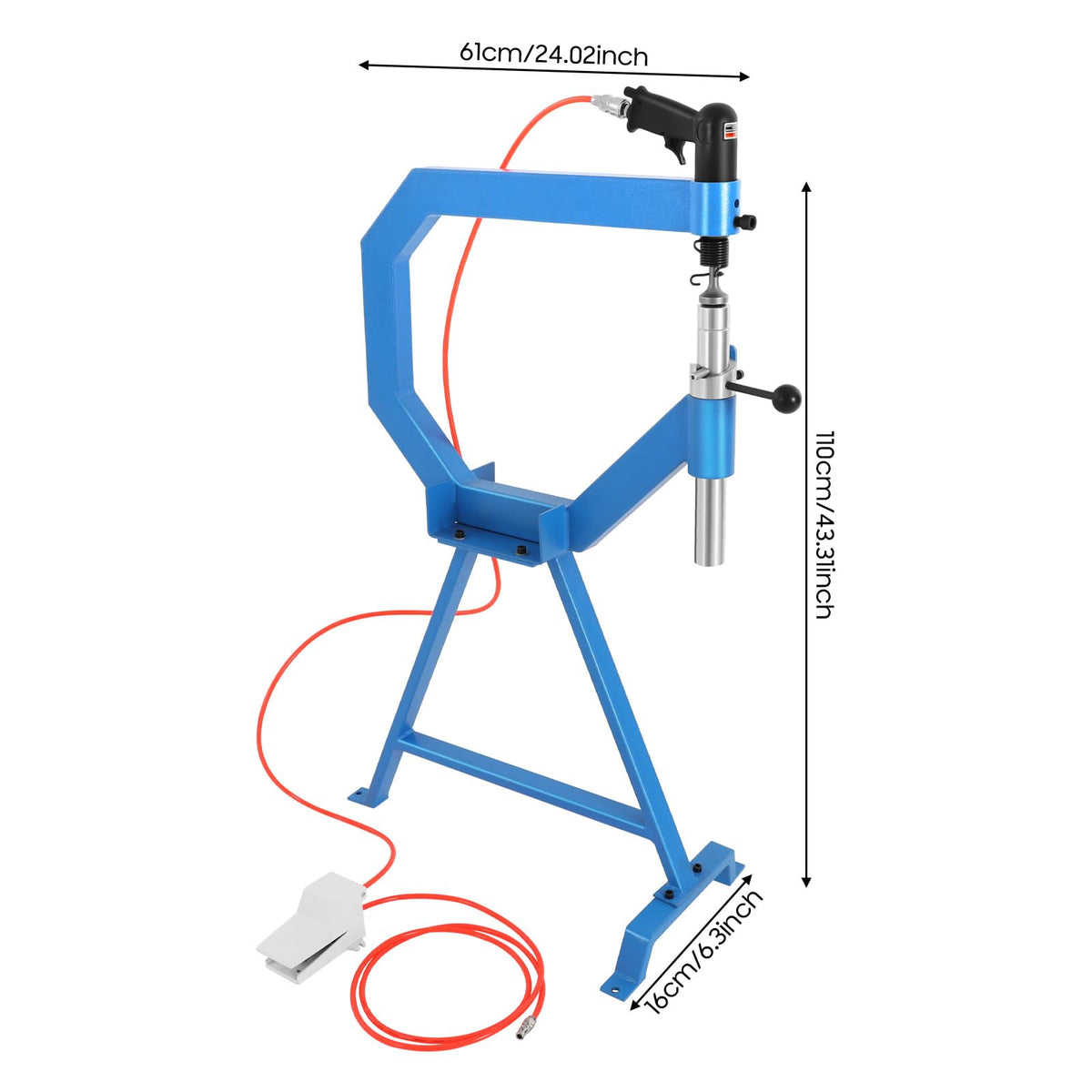 Pneumatic Planishing Hammer with Pedal and Stand L3803