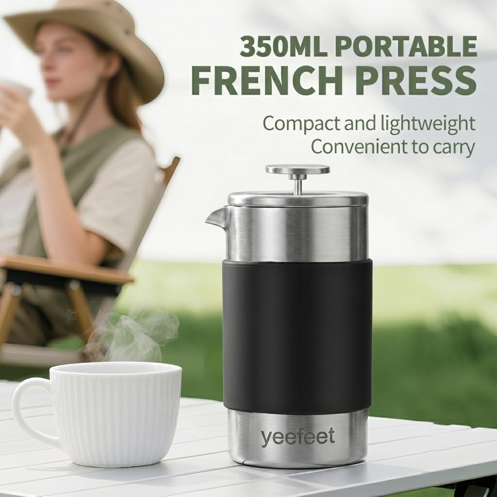 12 oz Stainless Steel French Press C139
