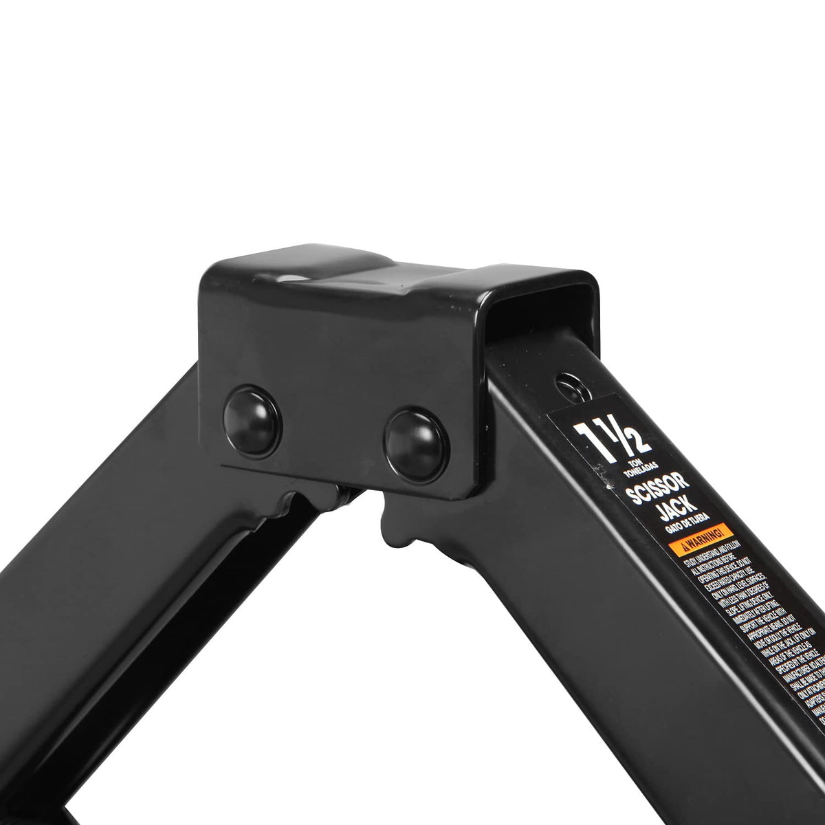 Steel Scissor Lift Jack Car Kit, 1.5 Ton Capacity, Black C5571