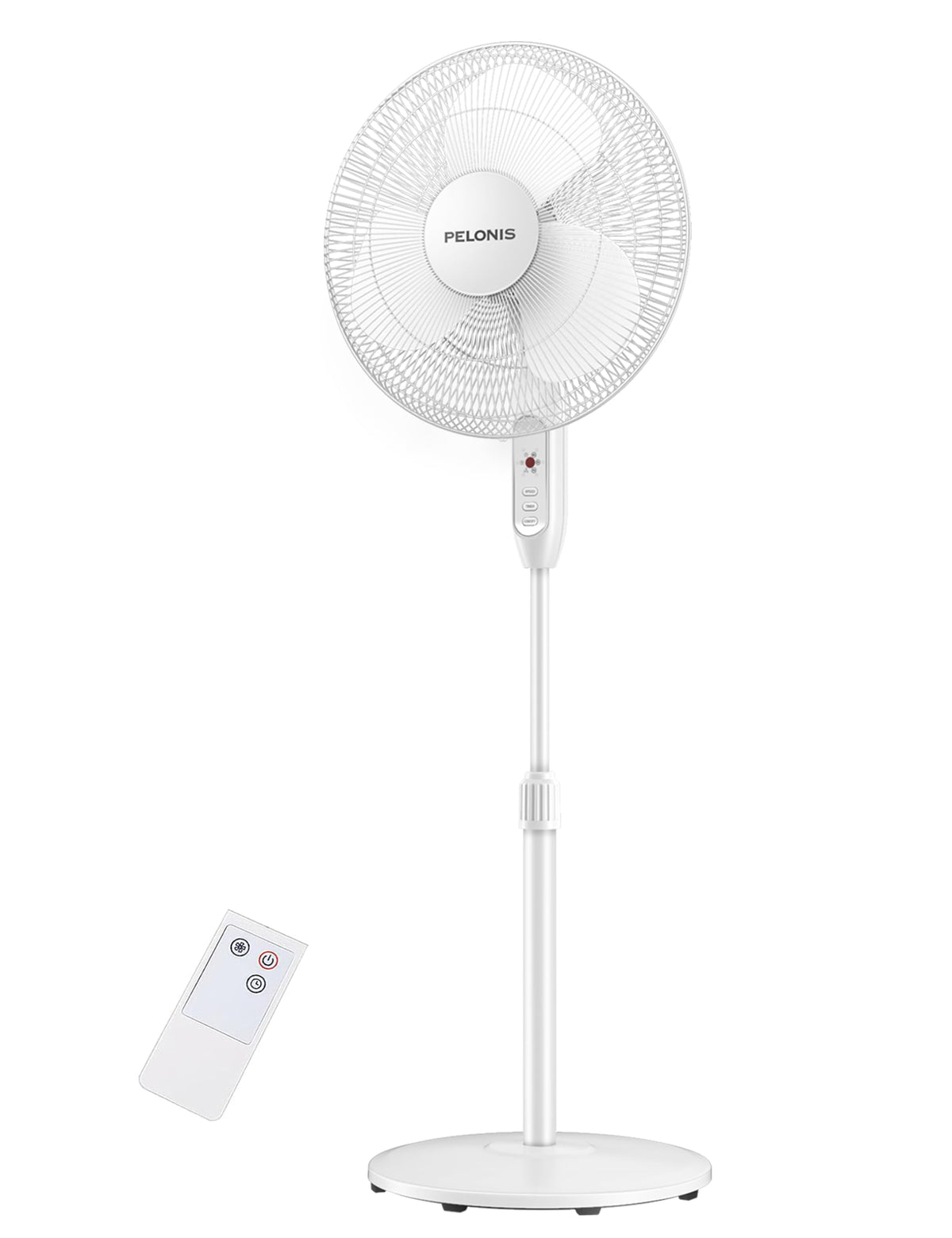 16" Adjustable Oscillating Pedestal Fan with Remote P64429