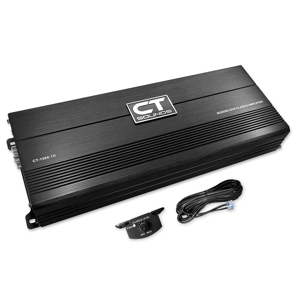Compact Class D Monoblock Car Audio Amplifier, 1500 Watts RMS Y1110