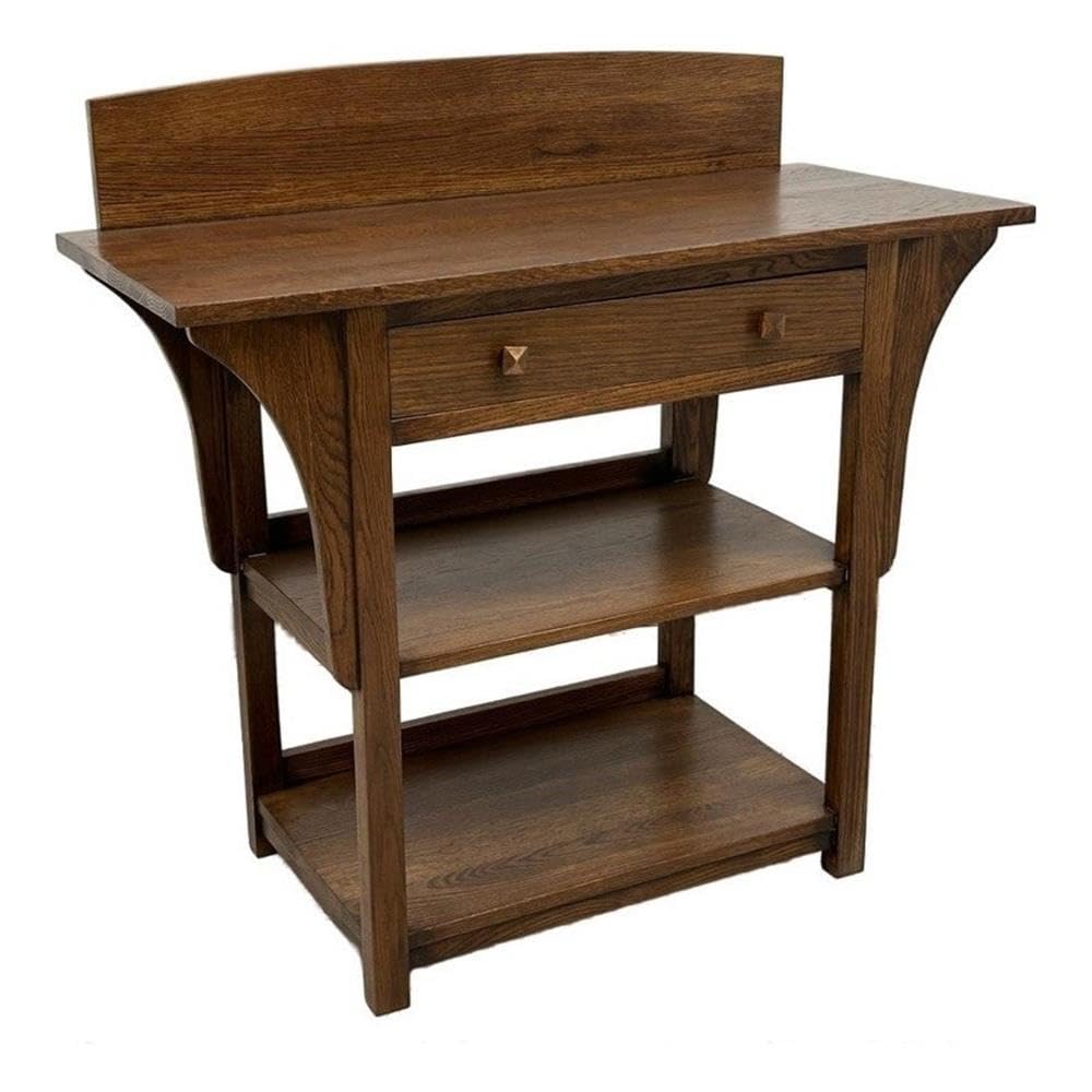 White Oak 2 Drawer Sideboard Console Table E441