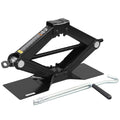 Steel Scissor Lift Jack Car Kit, 1.5 Ton Capacity, Black C5571