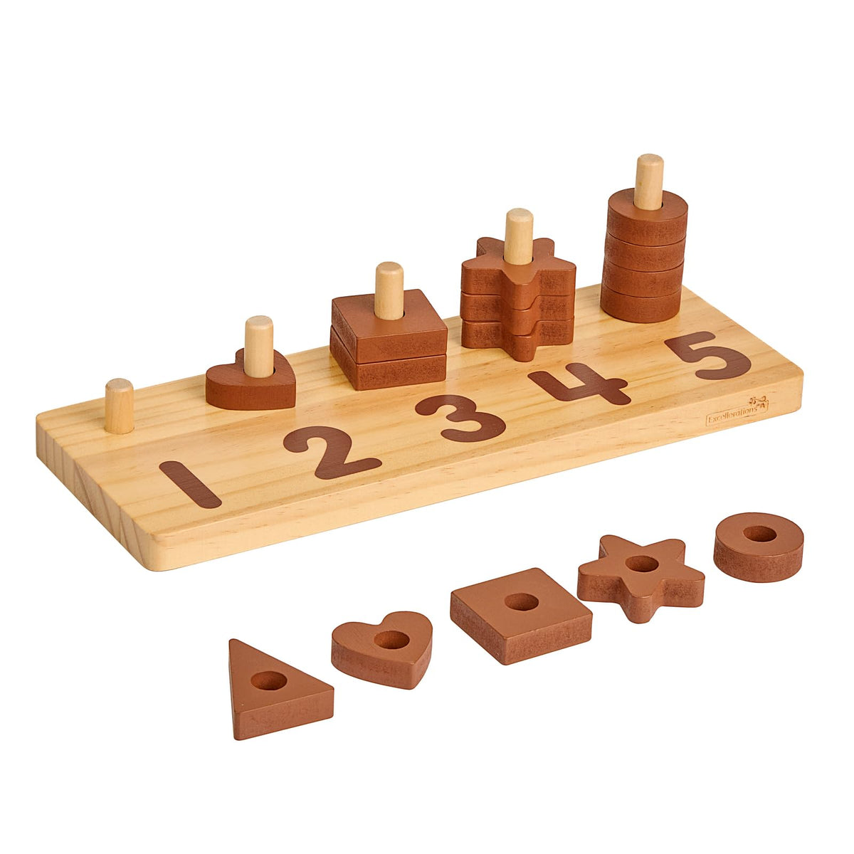 Wooden Shape Number Counter H48672