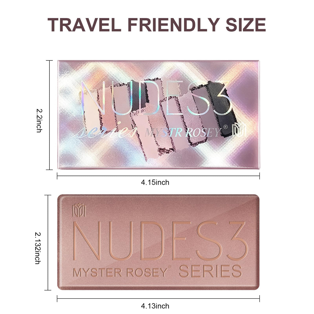 3 Mini Nudes Eyeshadow Palette F9692