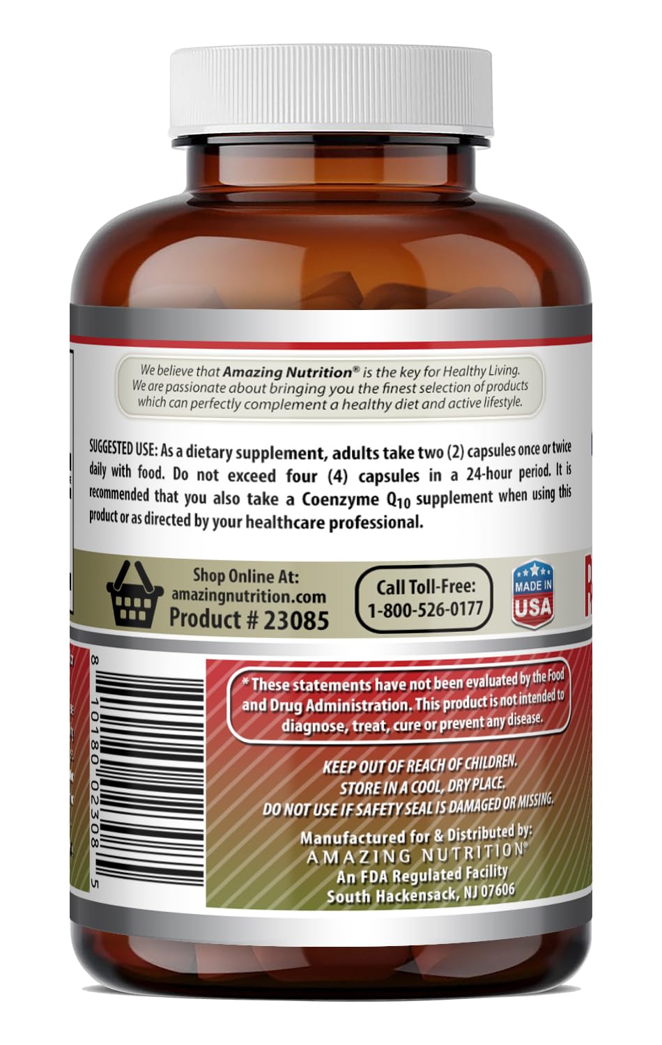 Red Yeast Rice 1200mg Capsules Supplement 120 Count 3 Pack T940
