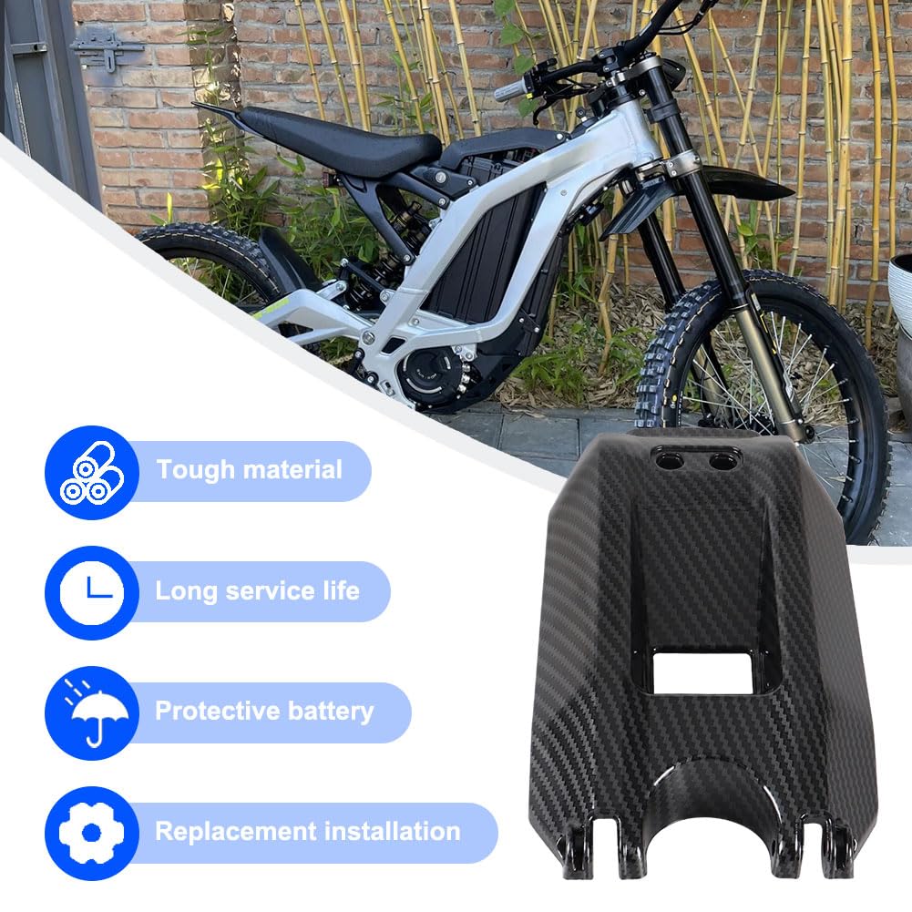 Carbon Fiber Battery Cover Guard for Electric Dirt Bike G3669