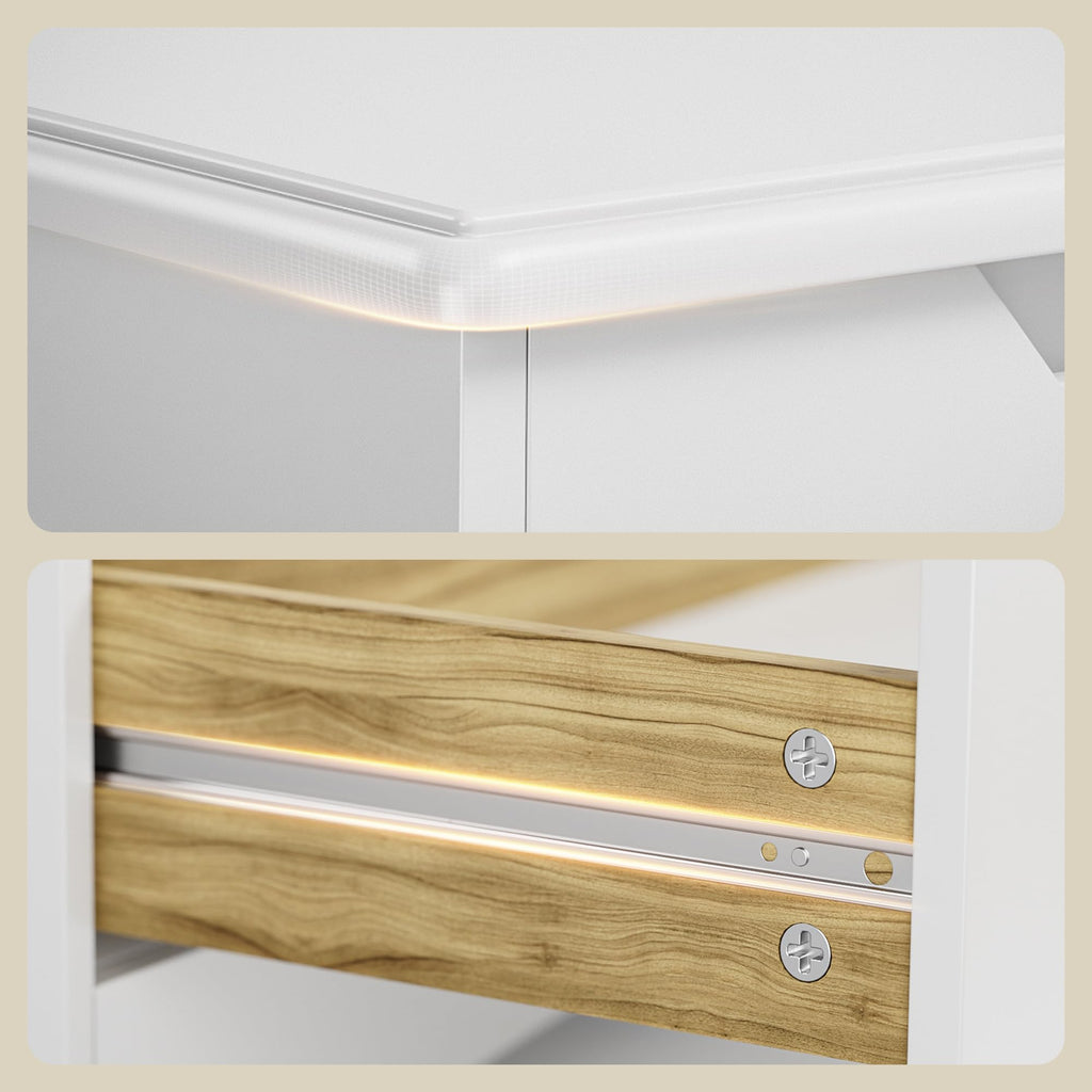 White 6 Drawer Dresser I672
