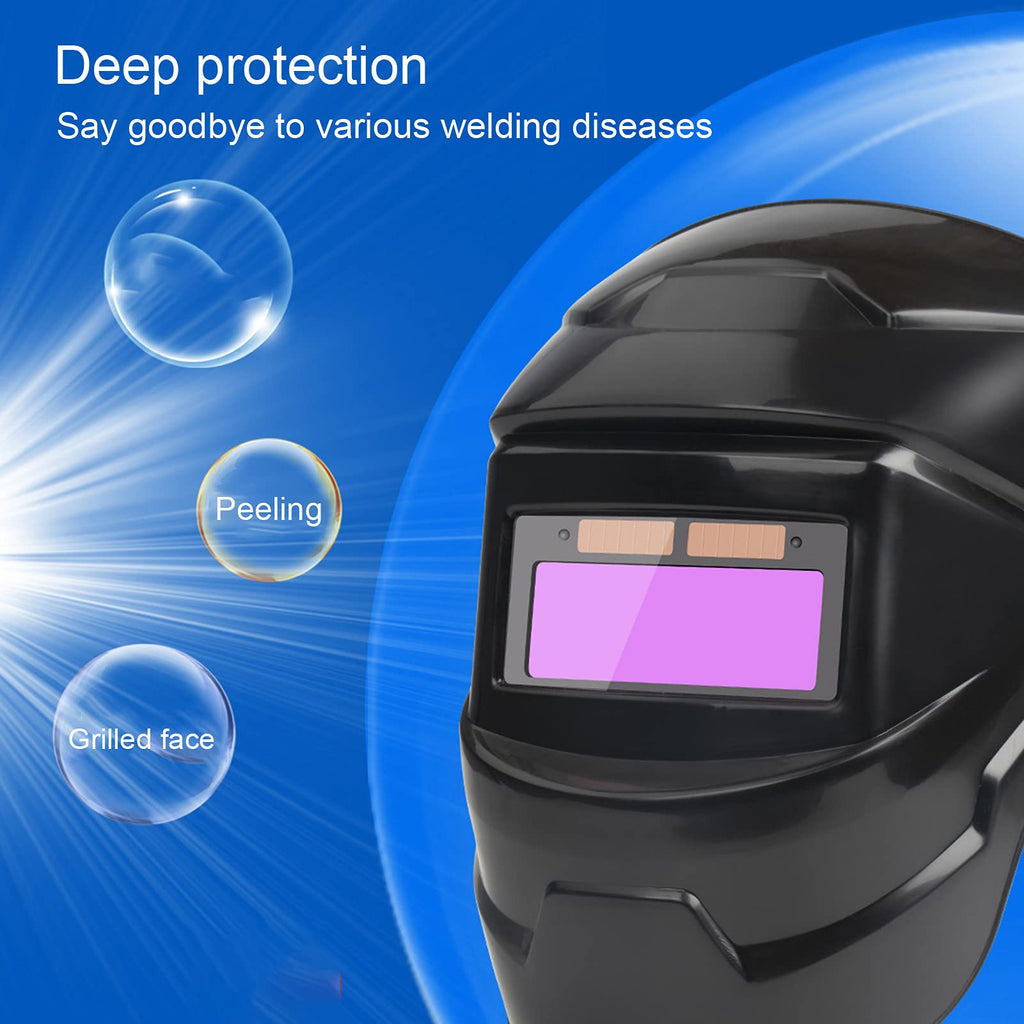 Adjustable Solar Powered Auto Darkening Welding Helmet M45901
